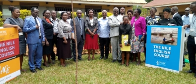 Official Launch of the Nile English Course Book by the Permanent Secretary Ministry of Education and Sports in Kayunga District.