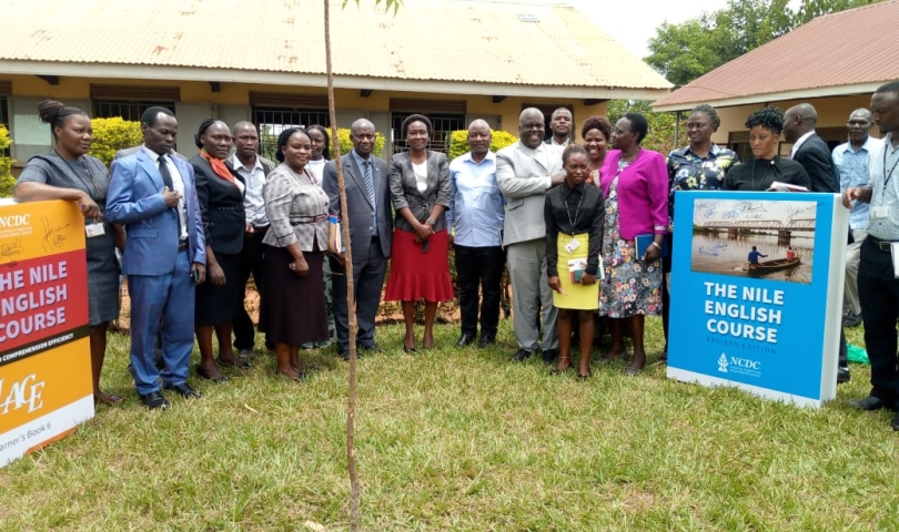 Official Launch of the Nile English Course Book by the Permanent Secretary Ministry of Education and Sports in Kayunga District.